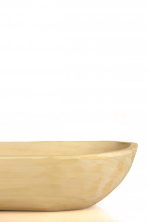 Vas oval din lemn, 40 cm [2]