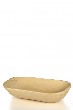 Vas oval din lemn, 40 cm [1]