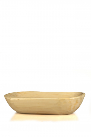 Copai din Lemn - Vas oval din lemn, 40 cm