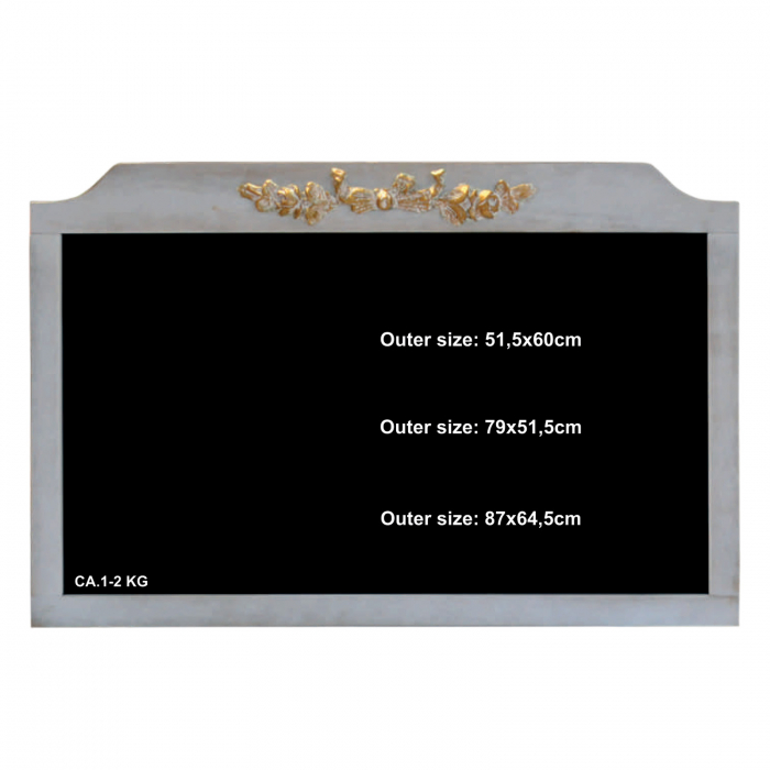 Horizontal white decorated hanging chalkboard [1]