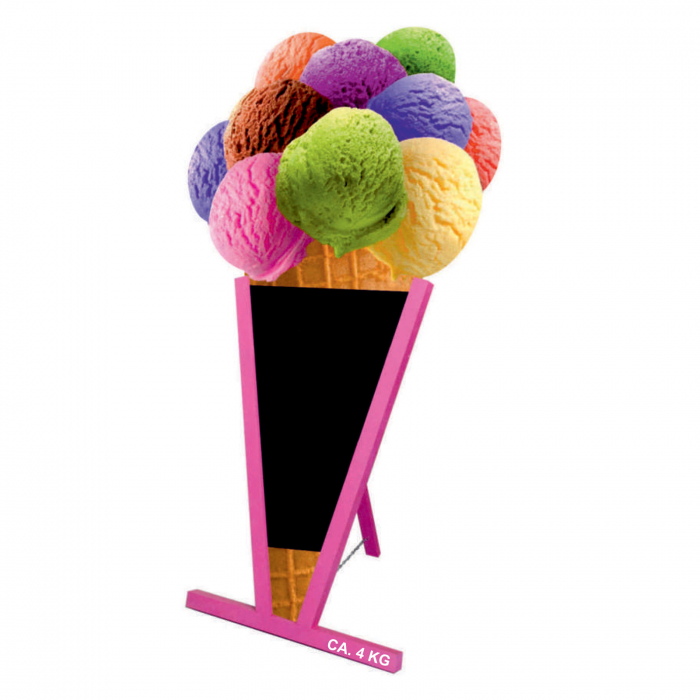 Pink "Ice Cream" shaped A-board 155x83.5cm [1]