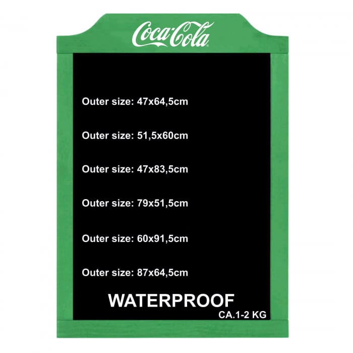 Green hanging chalkboard with logo [1]