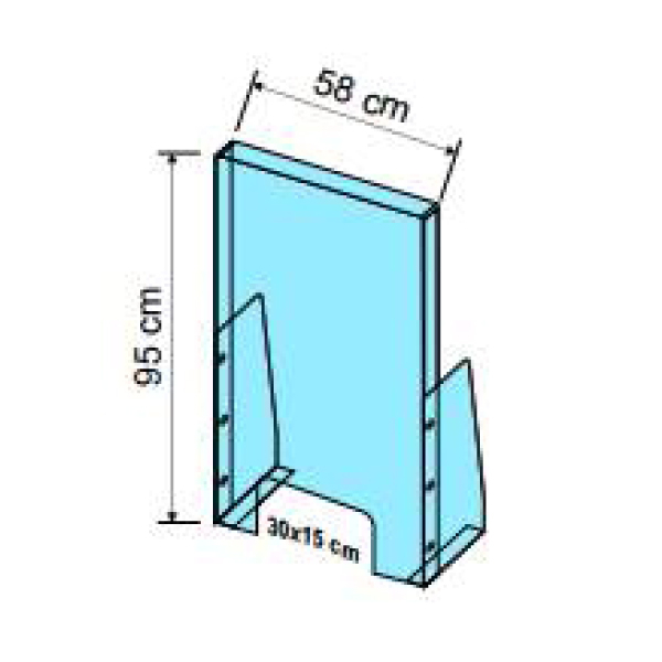 Counter Systems H 95 x L 58 CM- removable legs [1]