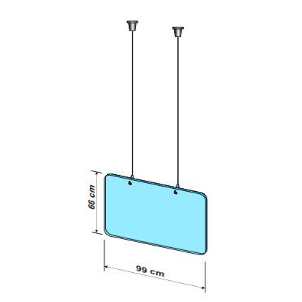 KIT Placa de protectie suspendata L 99 x H 66 CM [1]
