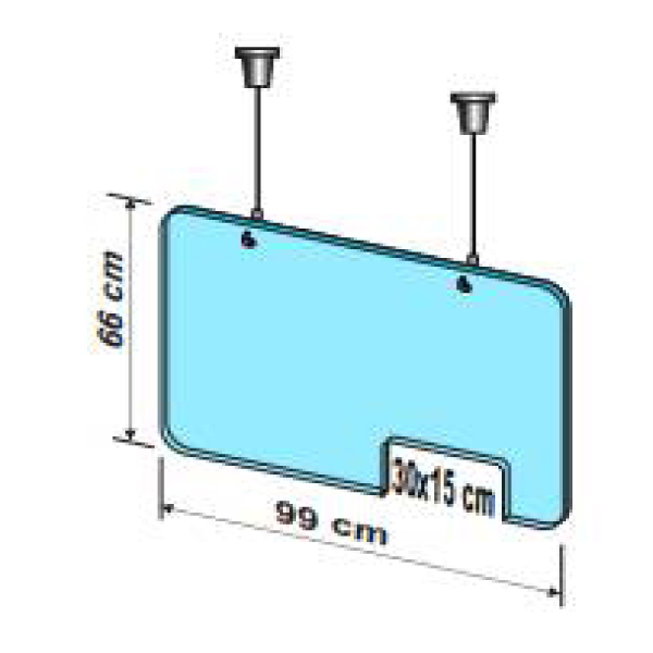 KIT Placa de protectie suspendata L 99 x H 66 CM [3]