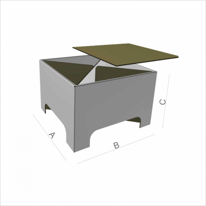 Standing Display Unit Support Bin [2]