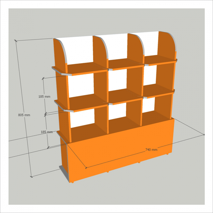 Standing Display Unit with multicells [2]