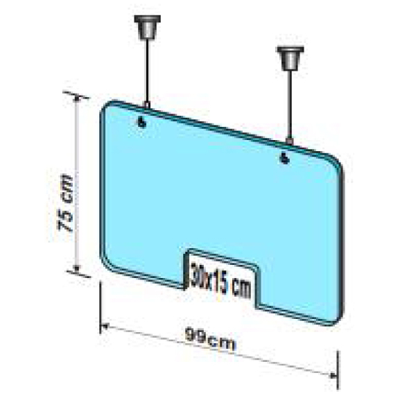 Placa de protectie suspendata L 99 x H 75 CM [5]