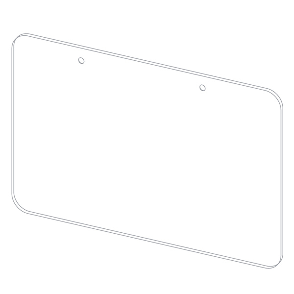Placa de protectie suspendata L 99 x H 75 CM [1]