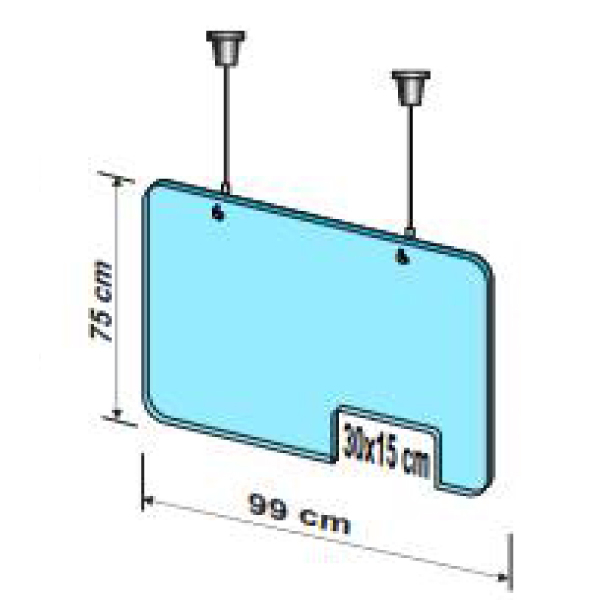 Placa de protectie suspendata L 99 x H 75 CM [6]