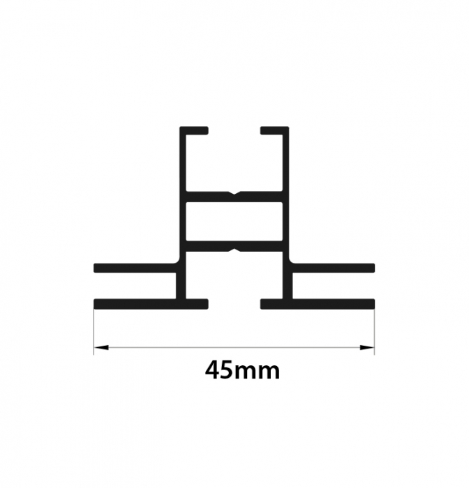 Textile Frame - 45mm Double profile [4]