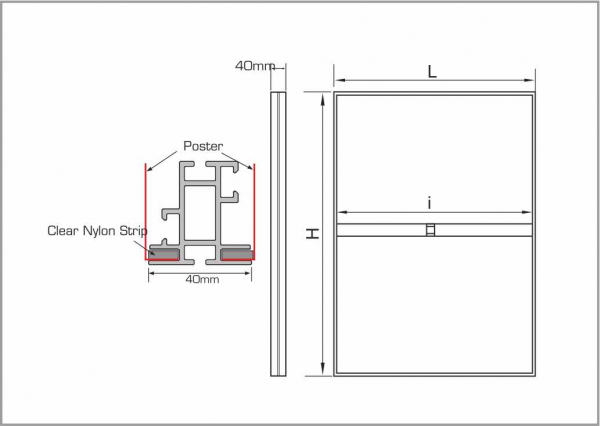 Textile frame - 40mm profile [3]