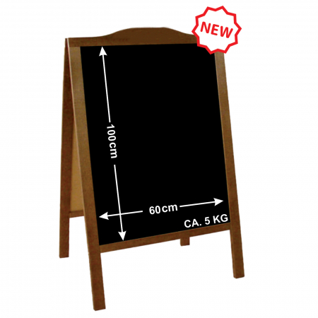 People Stopper Lemn - Chain stopper 100x60cm with logo