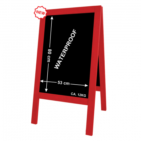 People Stopper Lemn - Chain stopper 118x65cm red, waterproof