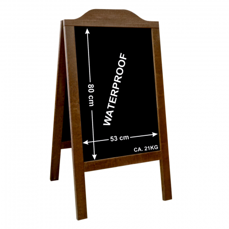 People Stopper Lemn - Chain stopper 118x65cm with logo