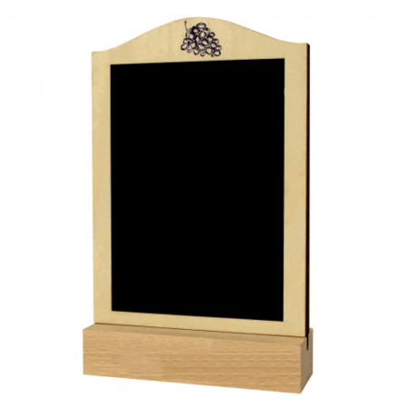 Display lemn cu rama si blackboard - Tabletop with frame
