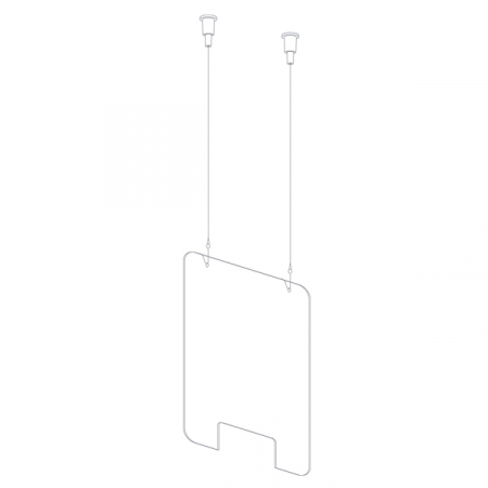 Sisteme de protectie a angajatilor  H 99 x L 66 CM -  kit suspendat [1]