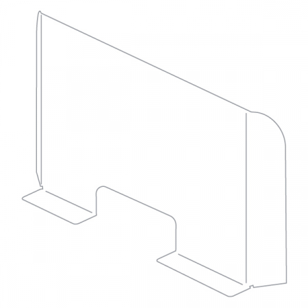 Ecran de protectie a angajatilor  H 60 x L 80 CM [2]