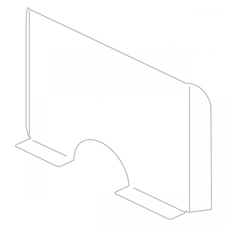 Ecran de protectie a angajatilor  H 60 x L 80 CM [4]