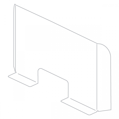 Ecran de protectie a angajatilor  H 60 x L 80 CM [3]