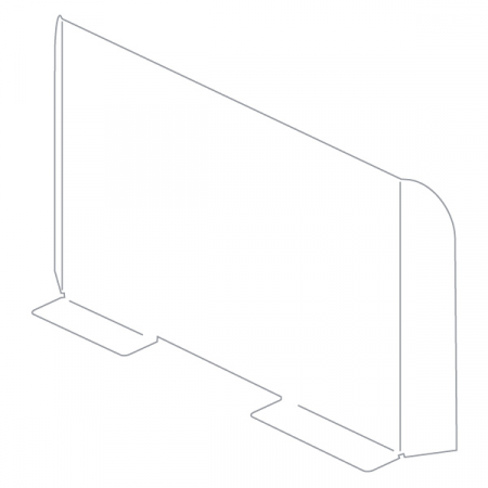 Sisteme de protectie a angajatilor - COVID - Ecran de protectie a angajatilor  H 60 x L 80 CM