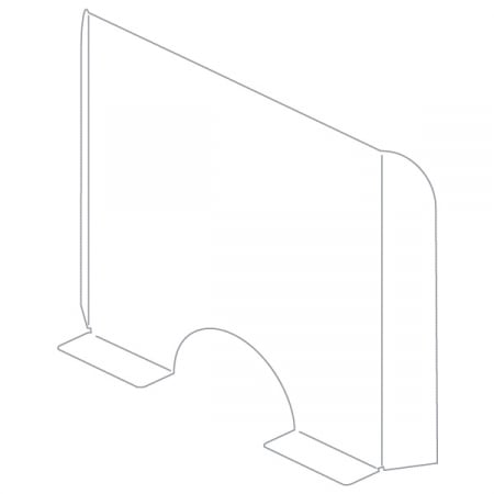 Ecran de protectie a angajatilor  H 68 x L 68 CM [4]