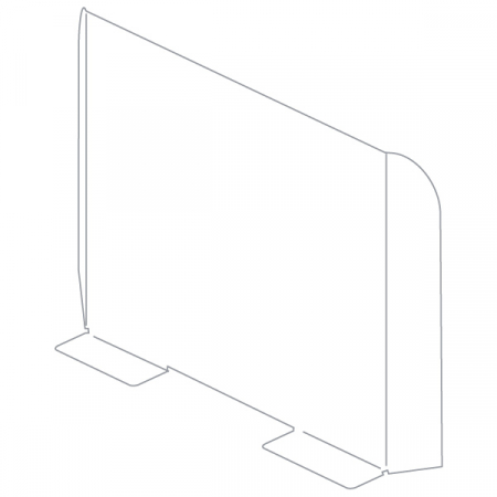 Sisteme de protectie a angajatilor - COVID - Ecran de protectie a angajatilor  H 68 x L 68 CM