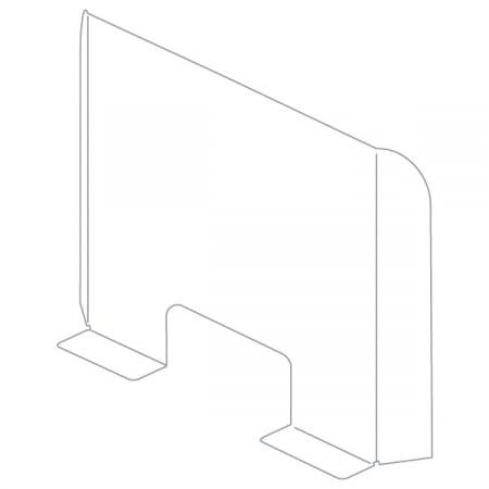 Ecran de protectie a angajatilor  H 68 x L 68 CM [3]