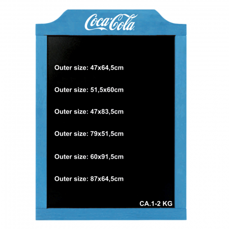 Tabla chalkboard - Blue hanging chalkboard with logo