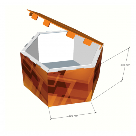Standing Display Hexagon [2]