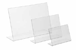 Suport acryl counter desk - Suport vizual în formă de L "Glass-Lock"