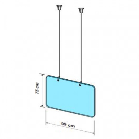 Suspended protection plate L 99 x H 75 CM [3]