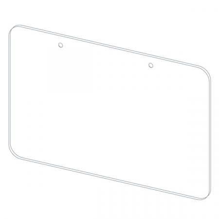 Sisteme de protectie a angajatilor - COVID - Placa de protectie suspendata L 99 x H 75 CM