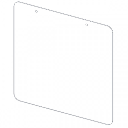 Sisteme de protectie a angajatilor - COVID - Placa de protectie suspendata L 99 x H 99 CM