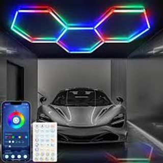 1 Hexagon rgb dream cu telecomanda si app 42w 95 x 85 cm [3]