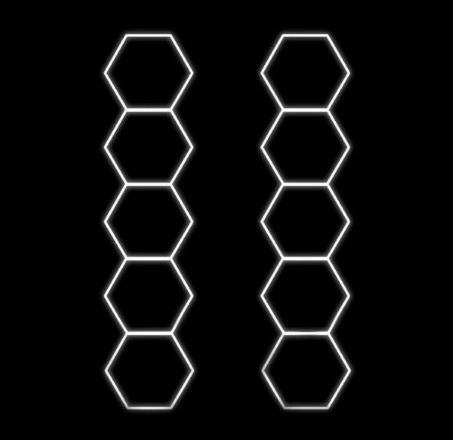 10 hexagoane led honeycomb pentru iluminat led [4]