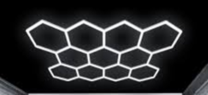 11 Hexagoane led honeycomb Mari 56,5 cm 414W, 415 x 310 cm [2]