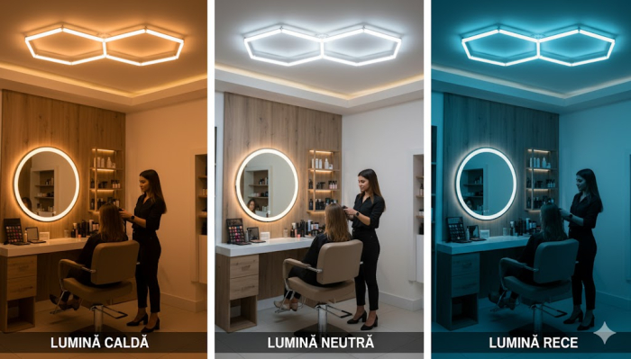 2 hexagoane led honeycomb CCT 88w 164x 94 cm [1]