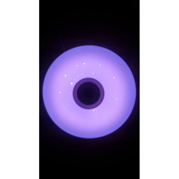 Plafoniera Led cu difuzor, telecomanda full RGB si bluetooth 36w [2]