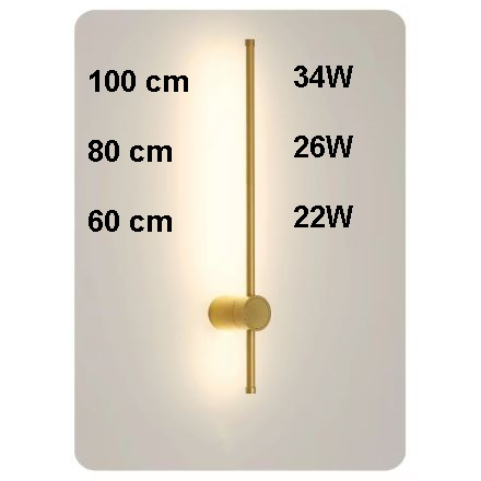 Aplica led 80cm 26w Gold/ Black [2]
