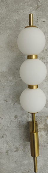 Aplica led perete 3 globuri gold [2]