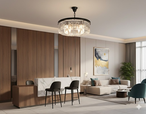 Candelabru led modern Gold/Black [3]