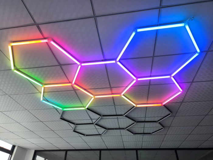 Led tavan Honeycomb 5 Hexagoane Black [6]