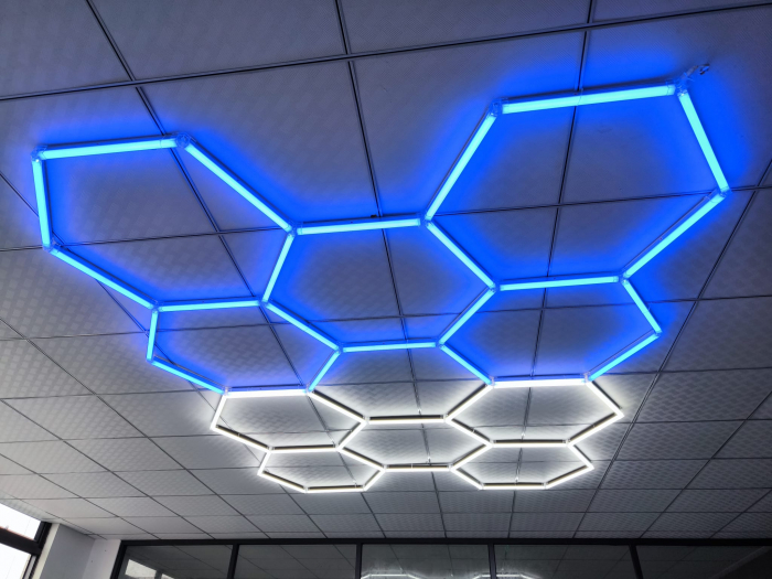 Led tavan Honeycomb 5 Hexagoane Black [7]
