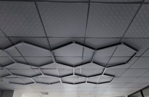 Led tavan Honeycomb 5 Hexagoane Black [8]