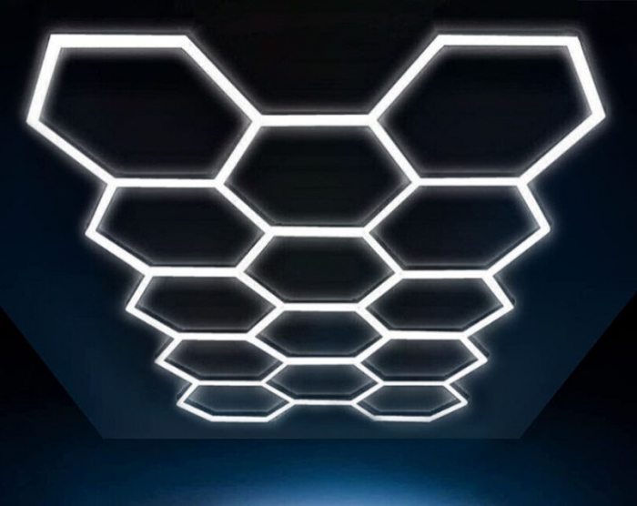 Led tavan Honeycomb 672w-14 hexagoane [4]