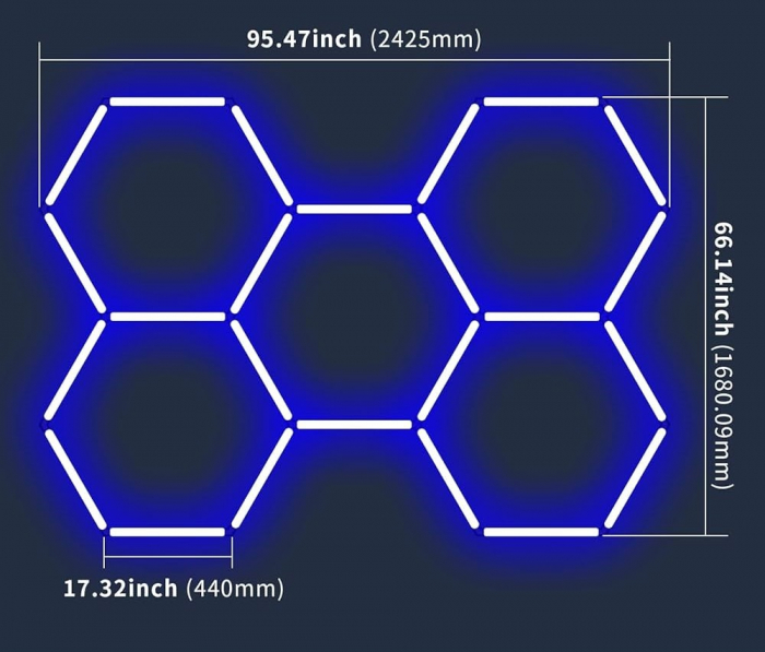 Led tavan Honeycomb RGB dinamic [9]
