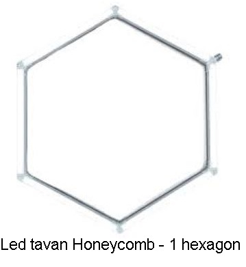 Led tavan Honeycomb - Un hexagon luminos [3]