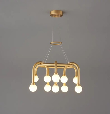 Lustra led 12 globuri Gold [2]