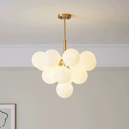 Lustra led 13 globuri gold [3]